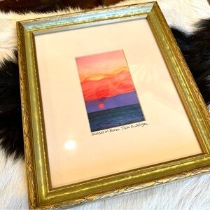 Framed Julie B. Salazar "Sunset in Barva" Print